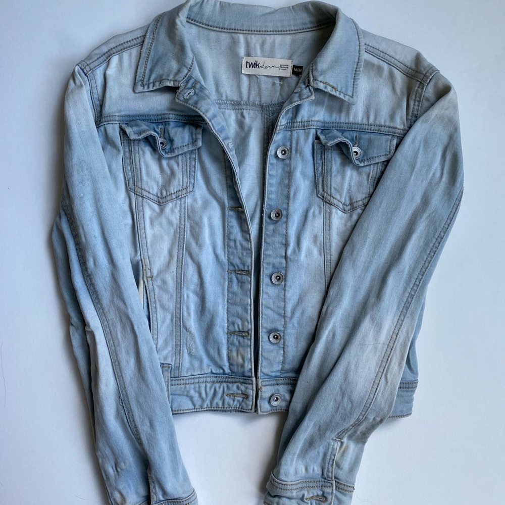 TWIK | Washed denim coat